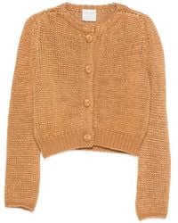 forte_forte - Cashmere Blend Kitted Cardigan - Lyst