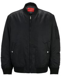 BOSS - Hugo Zip-Up Jacket With Collar - Lyst