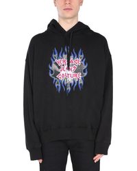 Versace Jeans Couture - Sweatshirt With Rock Logo - Lyst