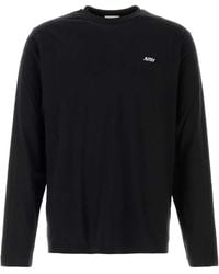 Autry - 100% Cotton Crewneck T-Shirt - Lyst