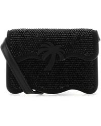 Palm Angels - Embellished Leather Micro Palm Beach Crossbody Bag - Lyst