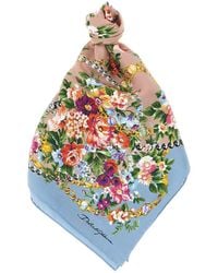 Dolce & Gabbana - Dolce & Gabbana 'Mazzolini Di Fiori' Scarf - Lyst