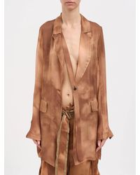 Masnada - One-Button Silk Jacket - Lyst