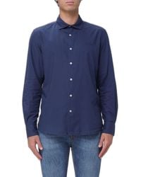 MC2 Saint Barth - Cotton Poplin Shirt With Embroidered Logo - Lyst