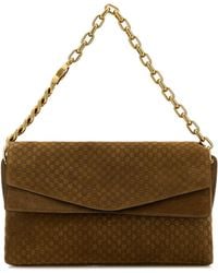 Gucci - Camel Suede Large Shoulder Bag - Lyst