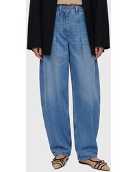 Jacquemus - High-Waist Barrel-Leg Jeans - Lyst