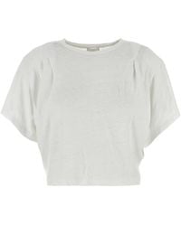 Isabel Marant - Isabel Marant Etoile Linen T-Shirt - Lyst
