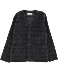 Our Legacy - Textured Cardigan With V-Neckline And Button Front - Lyst