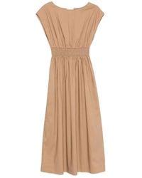 Roberto Collina - Elasticated Waist Cotton Midi Dress - Lyst