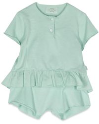 Teddy & Minou - Teddy & Minou Ruffled T-Shirt And Shorts Set - Lyst