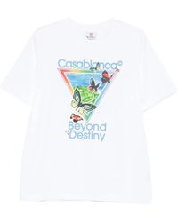 CASABLANCA - Tennis Club Beyond Destiny Graphic T-Shirt - Lyst