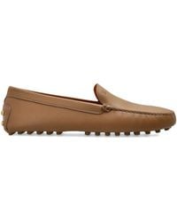 Tod's - Metal Detailing Leather Gommino Loafers - Lyst