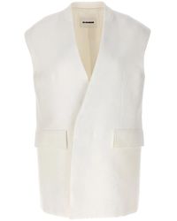 Jil Sander - Oversize Tailored Vest - Lyst