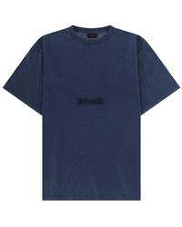 Balenciaga - T-Shirt With Embroidered Logo Cotton T-Shirts - Lyst