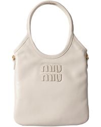 Miu Miu - Ivy Leather Handbag - Lyst