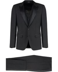 Dolce & Gabbana - Dolce & Gabbana Stretch Wool Three-Pieces Suit - Lyst