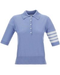 Thom Browne - Wool Polo Shirt - Lyst