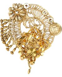 Dries Van Noten - Antiqued Brass Brooch - Lyst