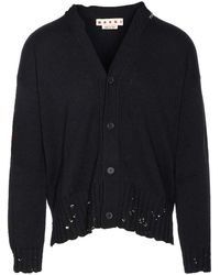 Marni - Knitted Cardigan With Buttons Closure - Lyst