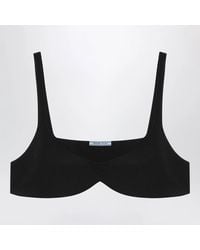 Prada - Crêpe De Chine Silk Top - Lyst