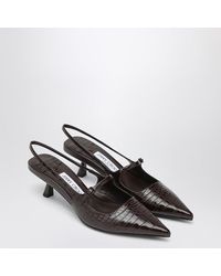 Jimmy Choo - Didi 45 Crocodile Effect Neckline - Lyst