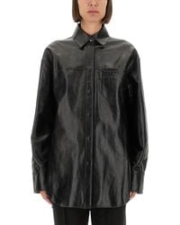 Max Mara - Leather Borel Shirt - Lyst