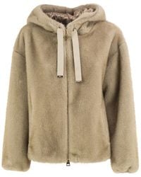 Herno - Faux Fur Hooded Jacket - Lyst