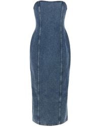 Magda Butrym - Denim Dress - Lyst