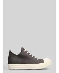 Rick Owens - Low Leather Sneakers - Lyst