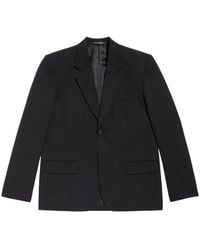 Balenciaga - Wool Single-Breasted Blazer Jacket - Lyst