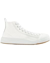 Bottega Veneta - Vulcan Canvas High-Top Sneakers - Lyst