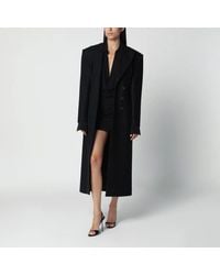 ANDAMANE - Single-Breasted Coat With Structured Shoulders - Lyst