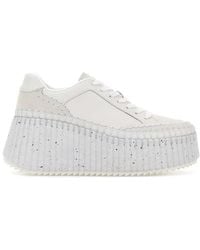 Chloé - Leather Nama Sneakers - Lyst