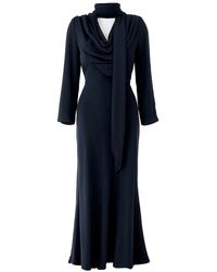 ROTATE BIRGER CHRISTENSEN - Long Draped Dress - Lyst