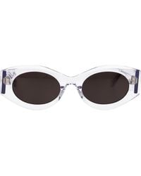 Alaïa - Alaia Crystal-Crystal- Acetate Sunglasses - Lyst