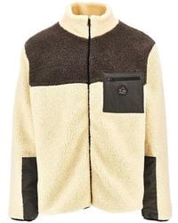 Mauna Kea - Color Block Sherpa Fleece Jacket - Lyst