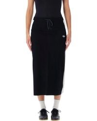 adidas Originals - Knitted Midi Skirt - Lyst