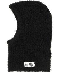 MM6 by Maison Margiela - Bouclé Balaclava With Logo - Lyst