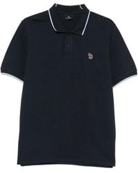 Paul Smith - Ps Paul Smith Zebra Logo Cotton Polo Shirt - Lyst