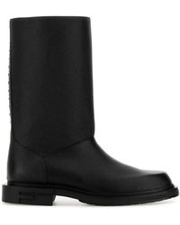 Fendi - Leather Frame Boots - Lyst