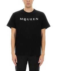 McQueen - T-Shirt With Logo - Lyst