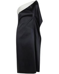 Rohe - Sculptural Double-Satin Off-Shoulder Dress - Lyst