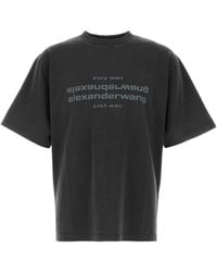 Alexander Wang - Short Sleeve Tee W/ Mirror Logo - Lyst