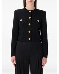 Balmain - Buttoned Crewneck Cardigan - Lyst