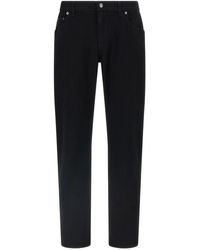 Dolce & Gabbana - Dolce & Gabbana Logo Plaque Jeans - Lyst