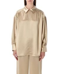 By Malene Birger - Leonora Satin Blouse - Lyst