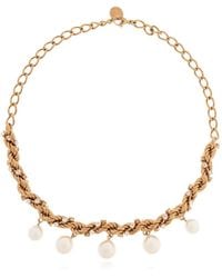 Marni - Pearl-Embellished Chain Necklace - Lyst