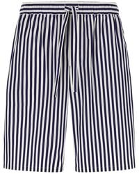Dolce & Gabbana - Dolce & Gabbana Striped Bermuda Shorts - Lyst