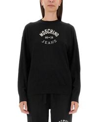 Moschino - Logo Crew Neck Sweater - Lyst