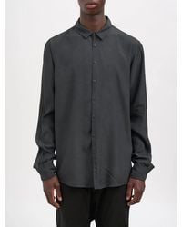 Poeme Bohemien - Regular Cotton And Cupro Shirt - Lyst